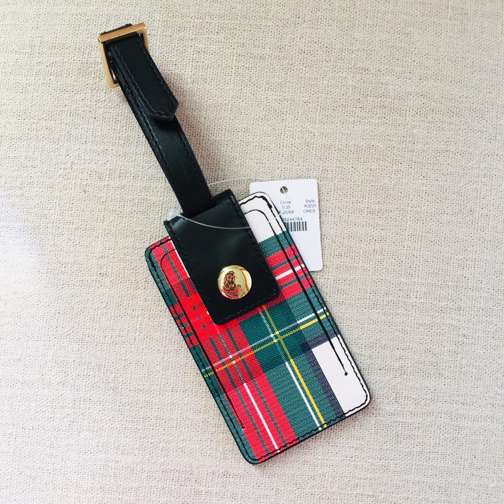 Tartan Plaid Luggage Tag